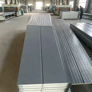 Embossed Stone Brick Metal Composite Sandwich Panel 16mm Polyurethane Outdoor Siding Panel for Villa Exterior Wall Decoration