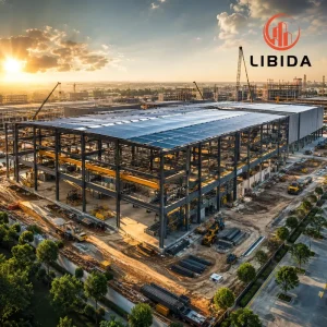 Enclosed Steel Structure workshop Covered Color Steel Workshop Wind Snow Seismic Resistant Prefab Industrial Warehouse
