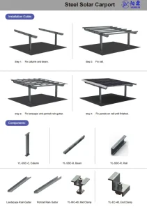 Energy Bracket Carport Solar Panel Ground Mounting Kit Pv Module Steel Aluminium Carports