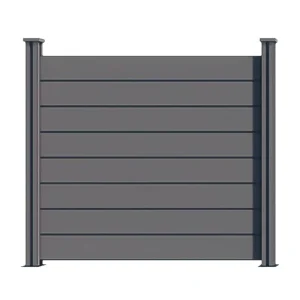 Environment Friendly Easy Install Waterproof Wooden Plastic Fence for Outdoor Garden Custom