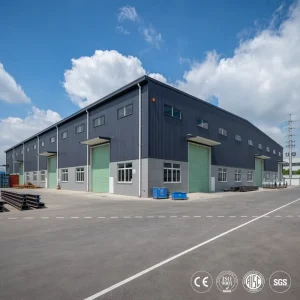 Epoxy Coated Wide Span Grid Structure Steel Structure Warehouse for Distribution Hub Snow Load Factory Direct Suitable for Asia