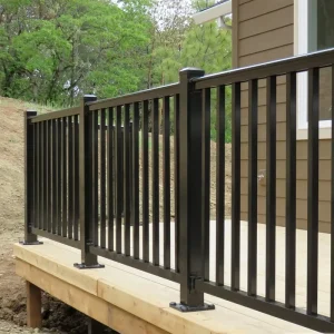 European Style Middle Convex Metal Balustrade Design Wrought Iron Balcony Railing Design for Villa