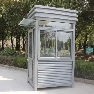 European Style Steel Container Houses Customizable Mobile Security Booth Guard Room High End Design for Outdoor Use