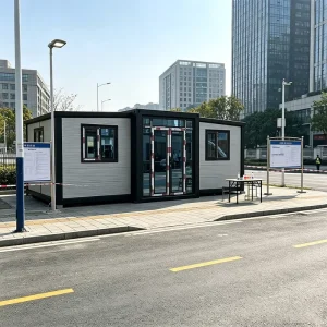 Expandable Exhibition Booth Cabin With Lightweight Structure and Easy Relocation for Expandable Security Guard House Unit