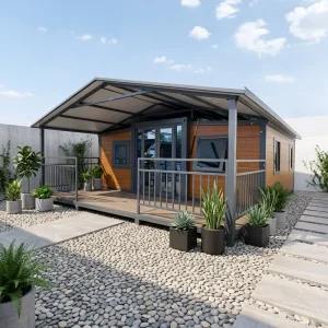 Expandable Folding Container House Australian Standard 2 Bedroom Prefab Breathable Mobile Home Office Apartment