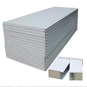 Expanded Polystyrene Insulated Sandwich Panels Glass Wool Rock Wool Mineral Wool PIR Wall Panels