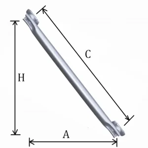 Experienced HDG Steel Ringlock Scaffolding Diagonal Brace 48.3mm Modern High Strength Stable for Building Construction