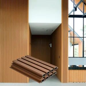 Exterior Cladding Material Durable Fireproof Waterproof Easy Install WPC Wall Cladding