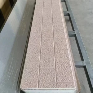 Exterior Wall Insulated Panels Polyurethane Sandwich Panel Steel Siding Decorative Lightweight Fire Resistant Waterproof
