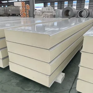 Exterior Wall Polyurethane Sandwich Panel RAL Colors Rock Wool PIR EPS Glass Wool Fireproof Sound absorbing Cold Room Hotel