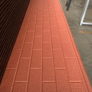 Exterior Wall Roof Metal Carved Panels Brick Polyurethane PU Sandwich Fireproof Waterproof Eco friendly Board
