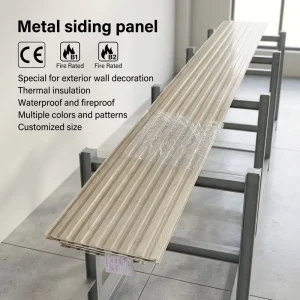 Exterior Wall Sandwich Galvanized Steel PU Eco Friendly Shock Resistant Waterproof Fire Resistant Heat Insulation Building