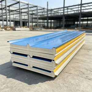 FM Approved 50mm 100mm Metal PIR Roofing Sandwich Panel with Insulated Roof Panels for Warehouse Workshop