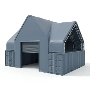 Fabric Building All-weather Protection Equipment Shelter Storage Container Hoop Barn Structure Warehouse Tent Galvanized Steel