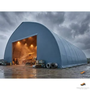 Fabric Plants Building Nursery Storage Shelter Structure Warehouse Tent Pvc Certified Membrane Galvanized Rated Galvanized Steel