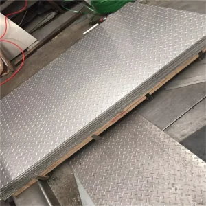 Factory 300 Series 304L Stainless Steel Checkered Plate Tread Plate Chequered Plate BA 2B Surface Welding Cutting Bending