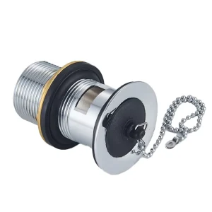 Factory 304 Stainless Steel Pull-Up Drain Stopper with Overflow Hole, Plug and Nail Strip for Bathroom Sinks