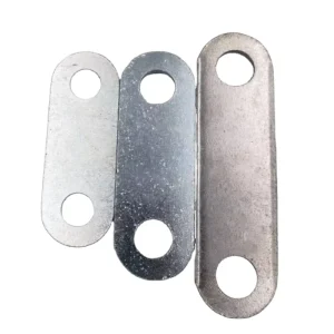 Factory Custom Blue White Zinc Plating Stainless Steel Two-hole Connector Assembly Mechanical Parts OEM Carton Box