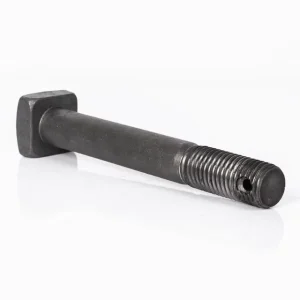 Factory Custom Carbon Steel Iron Square Head Bolt Cotter Pin Hole Black Finished Anti Corrosion Fire Resistant Apartment Villa