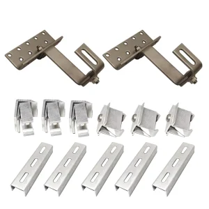 Factory Custom Solar PV Mounting Brackets Special Steels Installation Solar Tile Roof Hook Pv Panel Bracket Bottom Rail