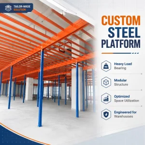 Factory Custom Warehouse Steel Platform Mezzanine Storage Rack Heavy Duty Multi Level Platform Solution