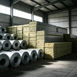 Factory Custom for Sandwich Fire Resistant Eco Friendly Pressure Relief Exterior Wall Roof Top Panel Industrial Workshop