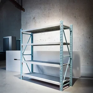 Factory Customized Heavy Duty Steel Rack Corrosion Protection Boltless Design Powder Coated Surface for Industrial Warehouse