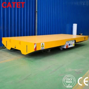 Factory Direct 30Ton Rail Electric Flat Cart Customizable Rail Trolley for Heavy Workpiece Transport