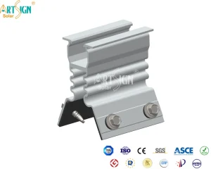 Factory Direct Anti-corrosion PV Rack Solar Roof Mounting Brackets Solar Hook for Trapezoidal Tin Roof Mount System