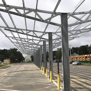 Factory Direct Bulk Solar Carport Canopy Hot Dip Galvanized Steel Profile Structure