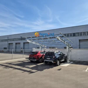 Factory Direct Commercial Grade Hot Dip Galvanized Steel Solar Carport Parking Structure TUV Certified