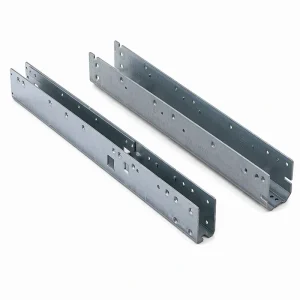 Factory Direct Custom Metal Stamping Parts Galvanized Steel U Shaped Channel Rail Bracket OEM Hardware Assembly Components