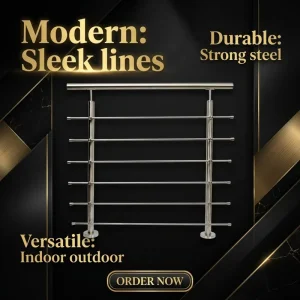 Factory Direct Heavy Stainless Steel Modern Staircase Handrail Baluster Posts Conduit Tube Railing System