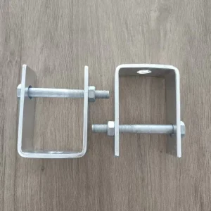 Factory Direct Hot Dip Galvanized D Iron D Bracket Insulator Support D Shape Bracket for Power Line Hardware Pole