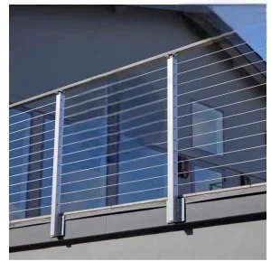 Factory Direct Marine Grade Stainless Steel Railing with Swaged Cable System and Concealed Tension for Deck Safety