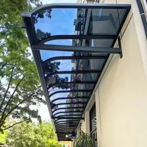 Factory Direct Modern Manual Aluminum Finished Canopy Awning Rain Cover Balcony