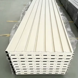 Factory Direct PU Foam Sandwich Panel 950/1150mm Width Custom Thickness Length Color for Freezer Room and Cold Chain Project