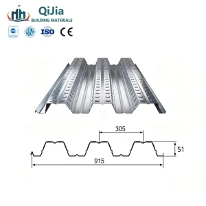 Factory Direct Sales Waterproof Galvanized Corrugated Steel Floor Decking Sheet Load Bearing Plate TISI Cutting Welding