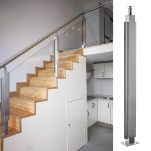 Factory Direct Stainless Steel Glass Handrail Balcony Railing for Villa Outdoor and Staircase Applications