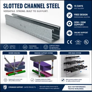 Factory Direct Steel C Channel Galvanized Steel U Channel Customized