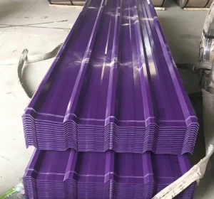 Factory Direct Supply Single Layer Corrugated PPGI Color Coated Steel Roof Sheet Galvanized Metal Roof Tile EN Standard Cutting