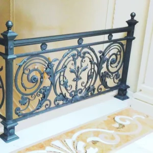 Factory Direct Wrought Iron Railing Balcony Stair Outdoor Metal Railing for Stairs Balconies and Fences