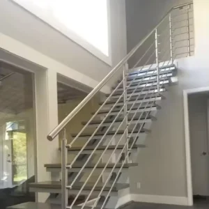 Factory Direct Zinc Steel Horizontal Balcony Railing and Stair Balustrade, Custom Handrails, DIY, Rust Resistant, Modern