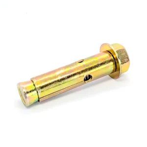 Factory Electro Galvanized Carbon Steel Stainless Steel Wedge Anchor Expansion Bolt 10MM Fine Thread A2 70 Round Head