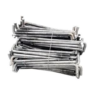 Factory Embedded Foundation Bolts Street Light Foundation Embedded High Strength Welded Anchor Bolts for Steel Structure