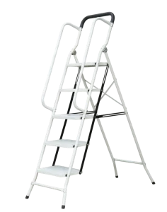 Factory Foldable Steel Step Ladder U Shape Safety Handrail Heavy Duty Household Portable Steel Step Stool