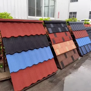 Factory Galvalume Price Stone Coated Steel Roof Tile Sheet Metal Roof Manufacturer Price for Hotel Villa Apartment