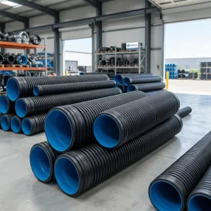 Factory HDPE Spiral Corrugated Drainage Pipe Large Diameter Underground Sewer Pipe for Municipal Engineering Use