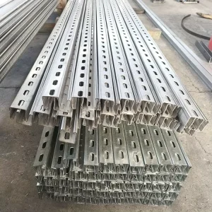 Factory Hot-Dip Perforated Hole Galvanized C Purlin Punched Channel for Warehouse