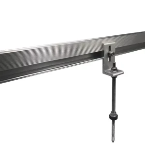 Factory M10*200 Tin Metal Roof Mounted L-foot Bracket Double-Threaded Screw SUS304 Hanger Bolt